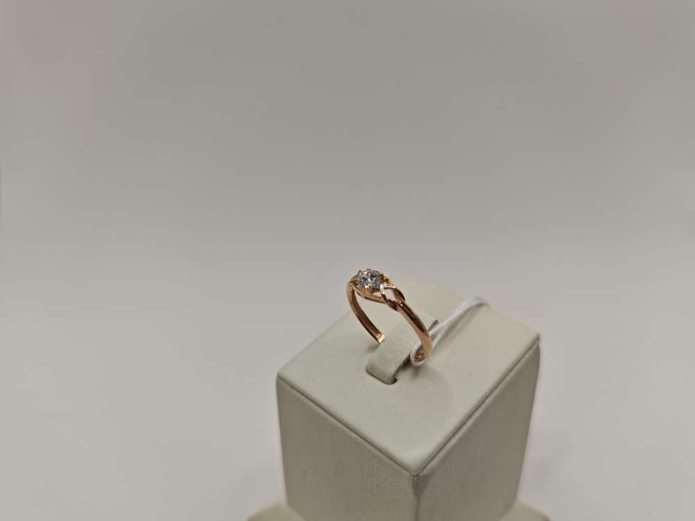 КОЛКМ585 КОЛЬЦО С КАМНЕМ (Au 585)