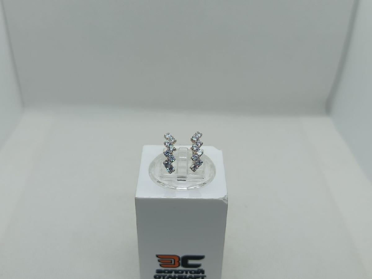 СКМИ585 СЕРЬГИ С КАМНЯМИ (Au 585)