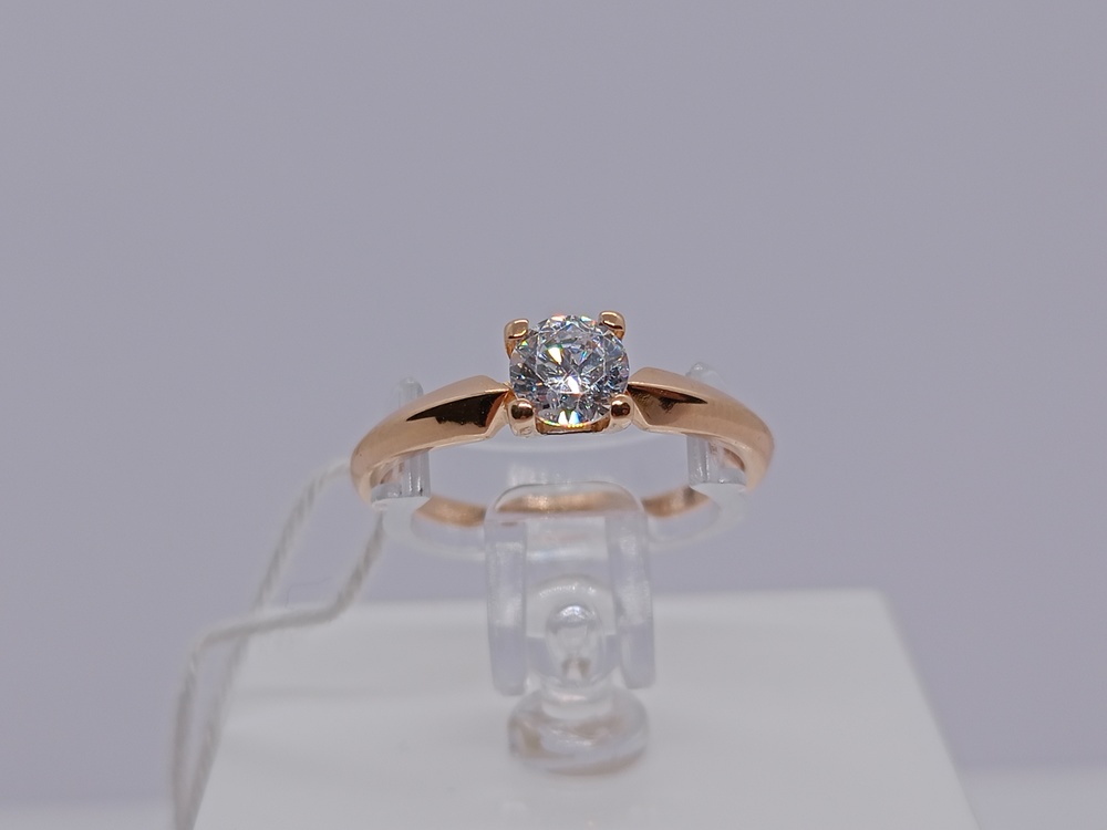 КОЛКМ585 КОЛЬЦО С КАМНЕМ (Au 585)