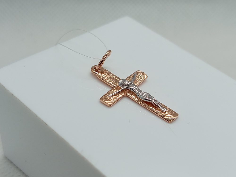 ПОДВЕСКА КРЕСТ без камня (Au 585)