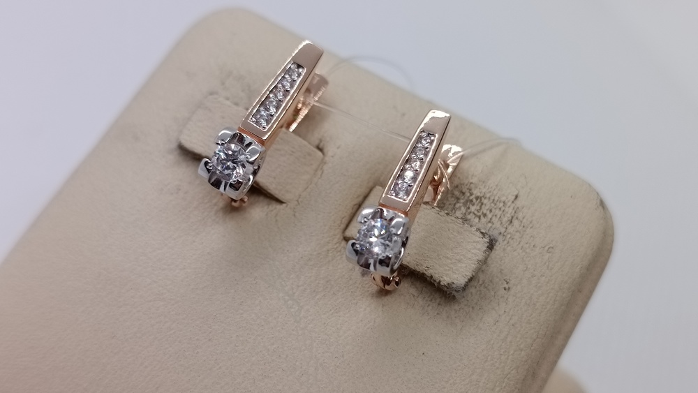 СЕРЬГИ С КАМНЯМИ (Au 585) СЕРЬГИ С КАМНЯМИ (Au 585)