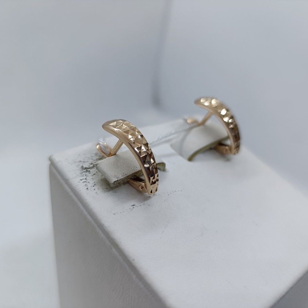 СЕРЬГИ БЕЗ КАМНЯ (Au 585)