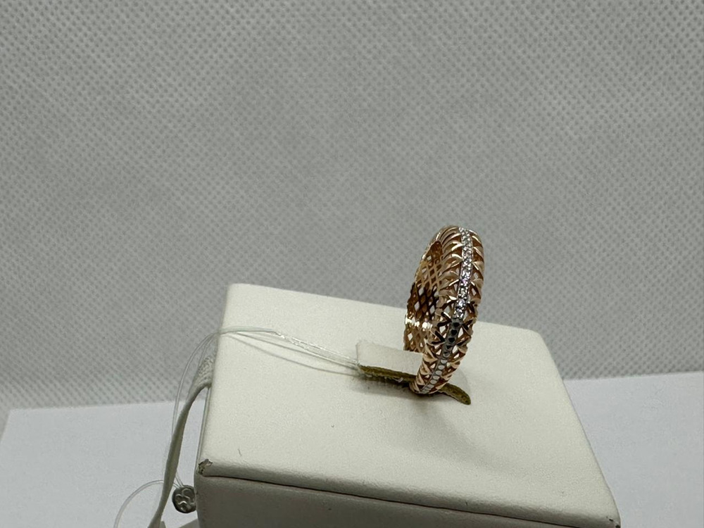 КОЛЬЦО С КАМНЯМИ (Au 585)