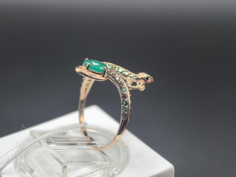 КОЛКМИ585 КОЛЬЦО С КАМНЯМИ (Au 585)