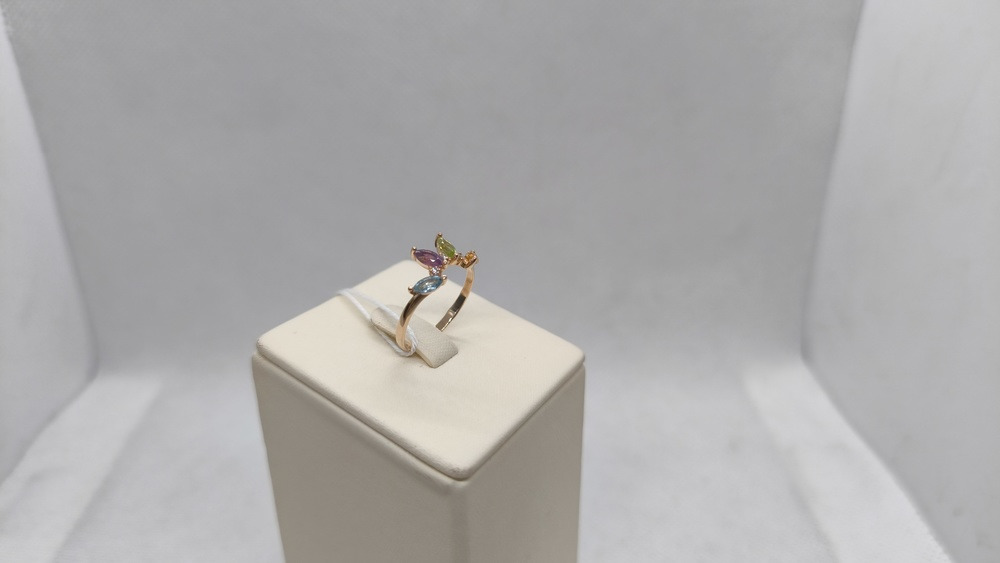 КОЛКМИ585 КОЛЬЦО С КАМНЯМИ (Au 585)