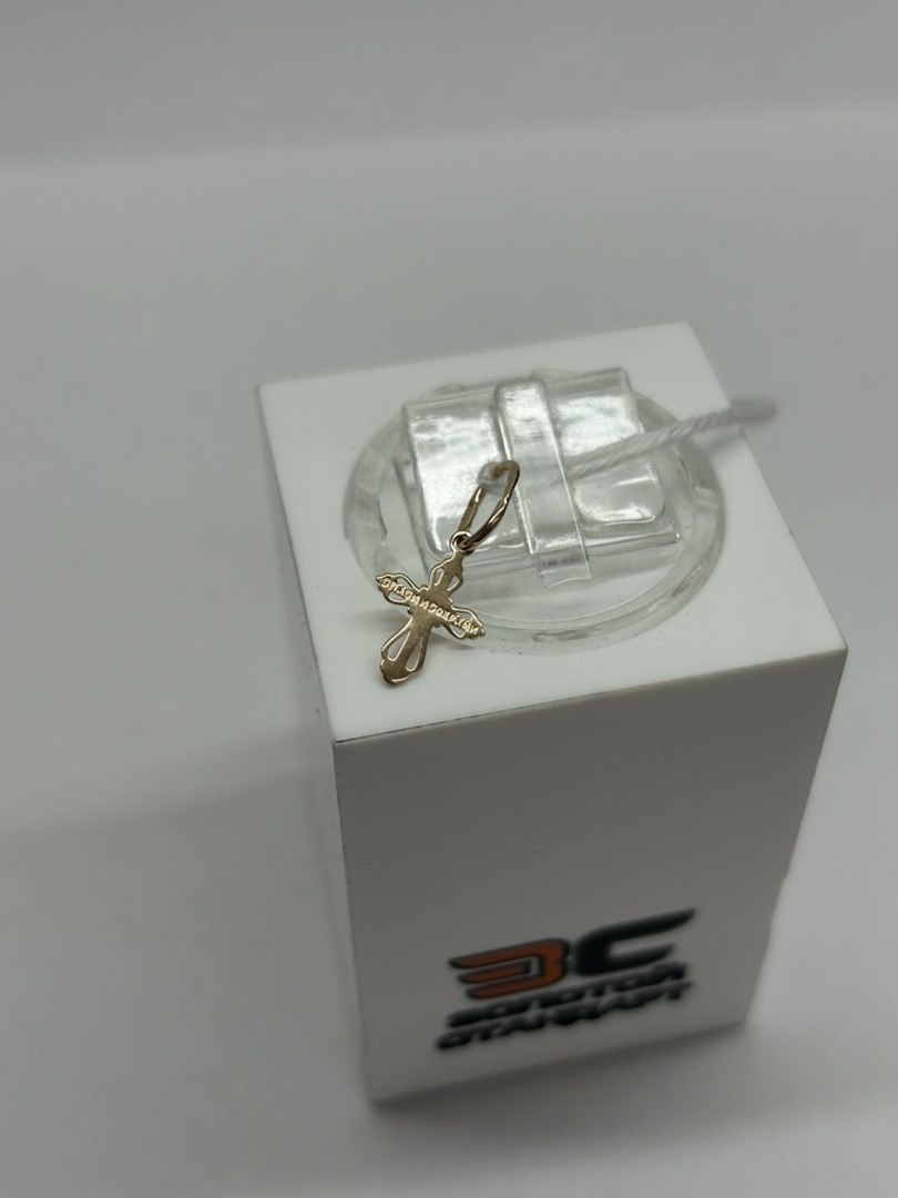 ПОДКБК585 ПОДВЕСКА КРЕСТ БЕЗ КАМНЯ (Au 585)