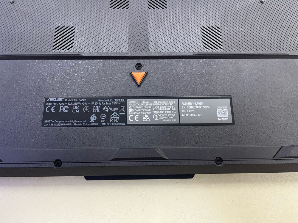 Ноутбук ASUS A 15; Ryzen 5 7535HS, Geforce RTX 4060, 16 Гб, 512 GB, Нет