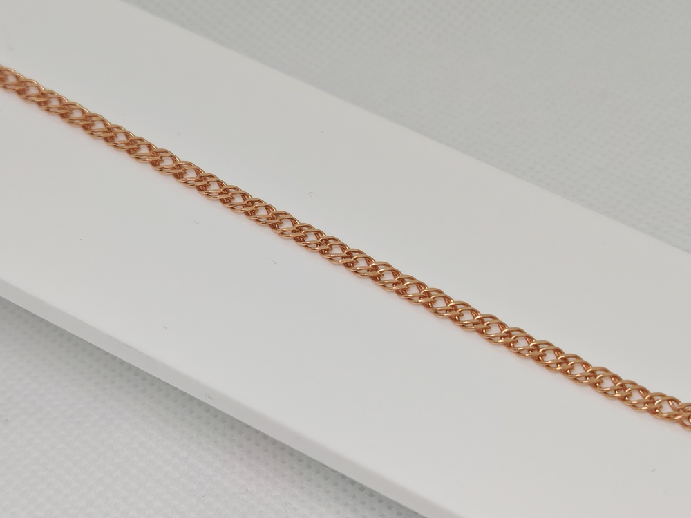 БРАСЛЕТ ПОЛНОВЕСНЫЙ Ромб двойной Au 585