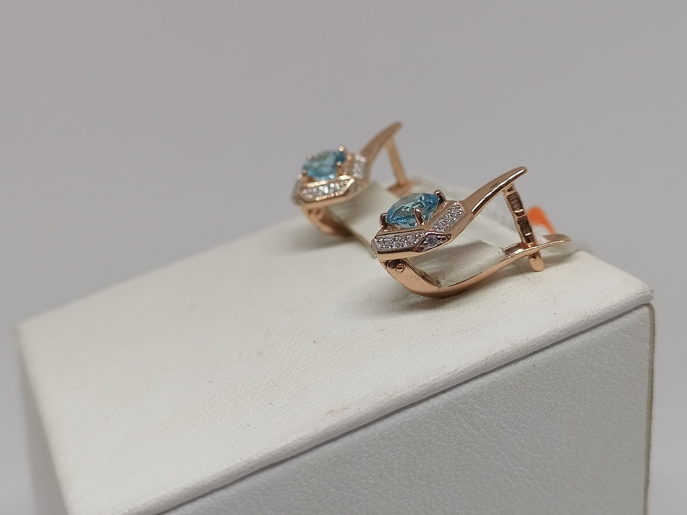 СЕРЬГИ С КАМНЯМИ (Au 585)