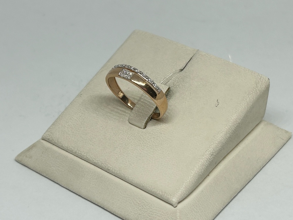 КОЛЬЦО С КАМНЯМИ (Au 585)