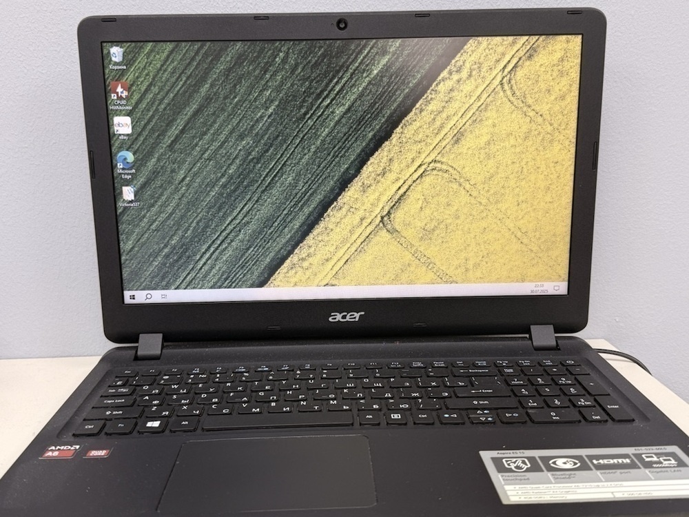 Ноутбук Acer ES1-523-60LS; A6-7310, Radeon R4 series, 4 Гб, Нет, 500 Гб