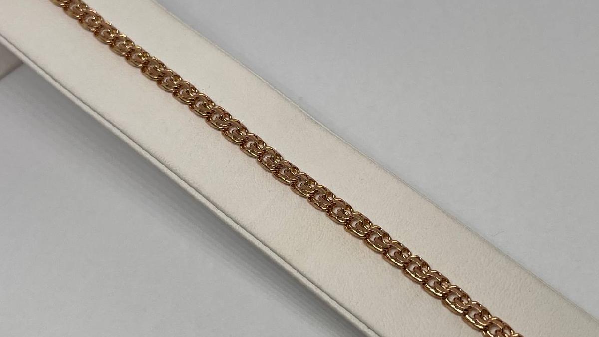 БЛБ585 БРАСЛЕТ ПОЛНОВЕСНЫЙ Бисмарк (Au 585)