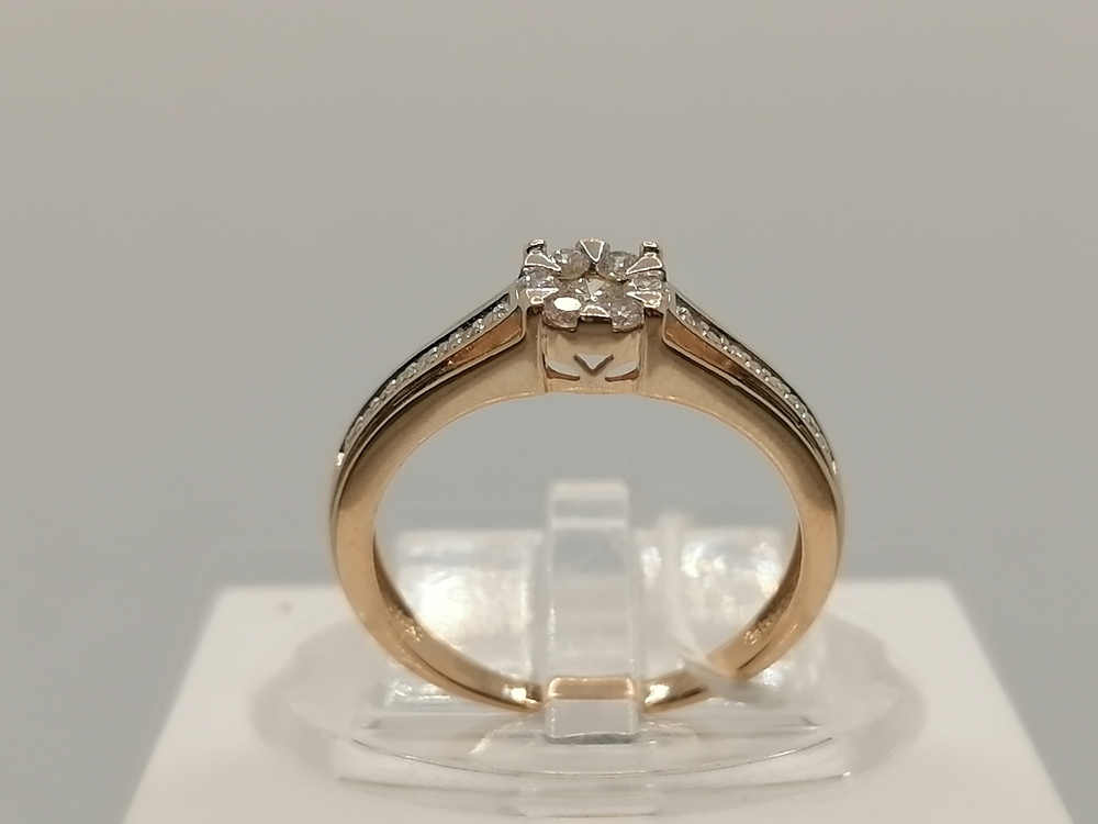 КОЛЬЦО БРИЛЛИАНТ Au 585