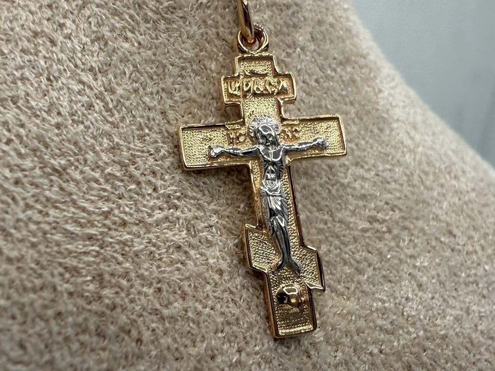 ПОДВЕСКА КРЕСТ без камня (Au 585)