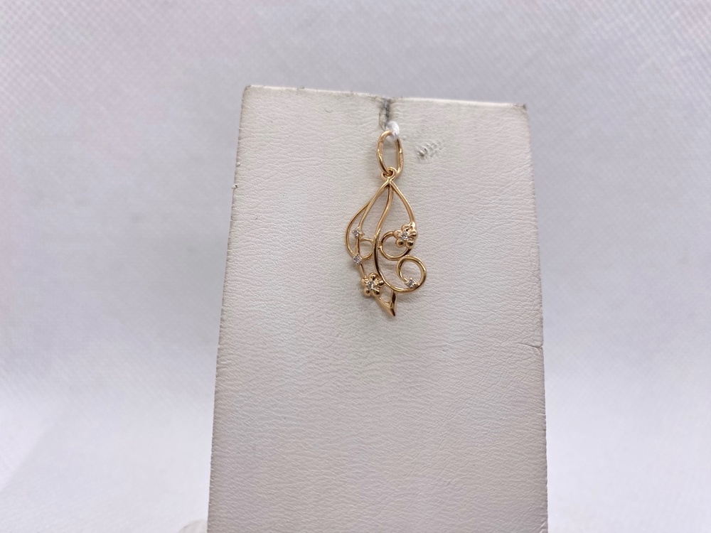 ПОДКМИ585 ПОДВЕСКА С КАМНЯМИ (Au 585)