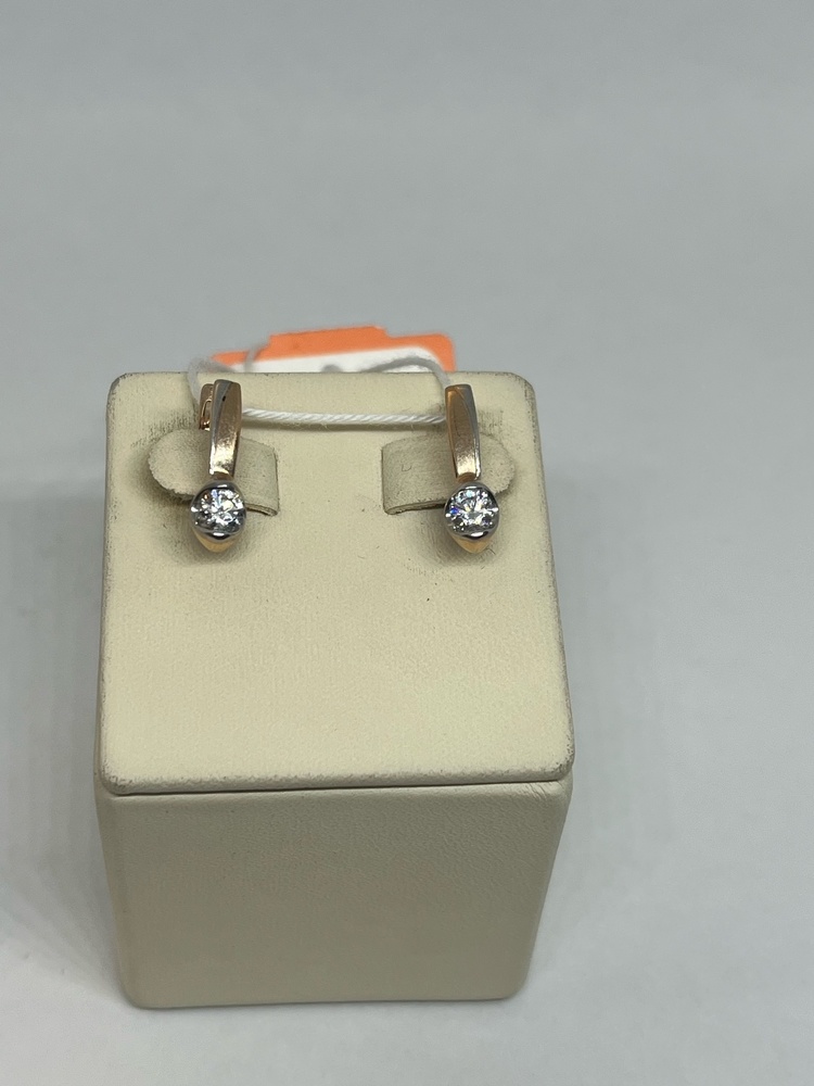 СЕРЬГИ С КАМНЕМ (Au 585)