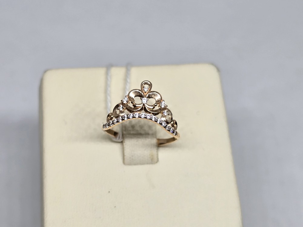 КОЛЬЦО С КАМНЯМИ (Au 585)