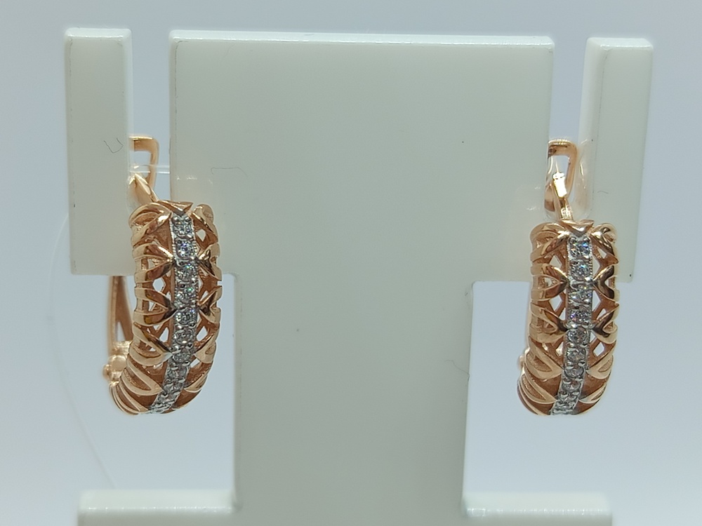 СЕРЬГИ С КАМНЯМИ (Au 585)