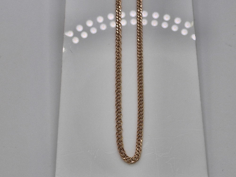 ЦЕПЬ ПУСТОТЕЛАЯ Ромб двойной (Au 585)