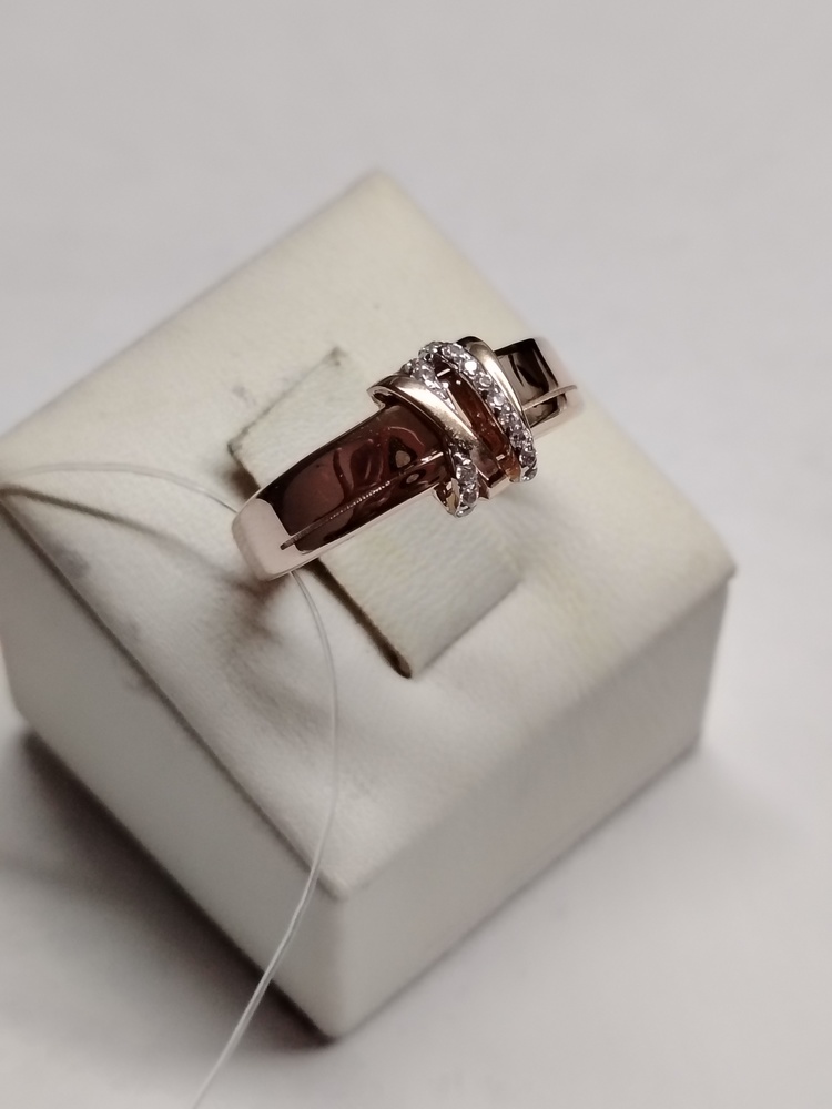 КОЛЬЦО С КАМНЯМИ (Au 585)