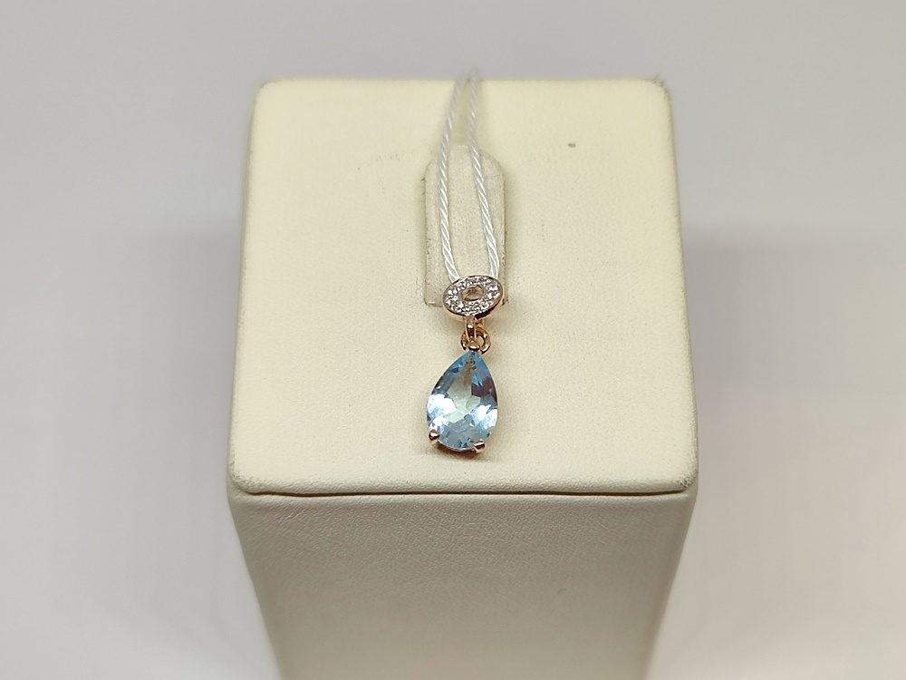 ПОДКМИ585 ПОДВЕСКА С КАМНЯМИ (Au 585)