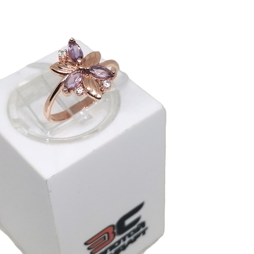 КОЛЬЦО С КАМНЯМИ (Au 585)