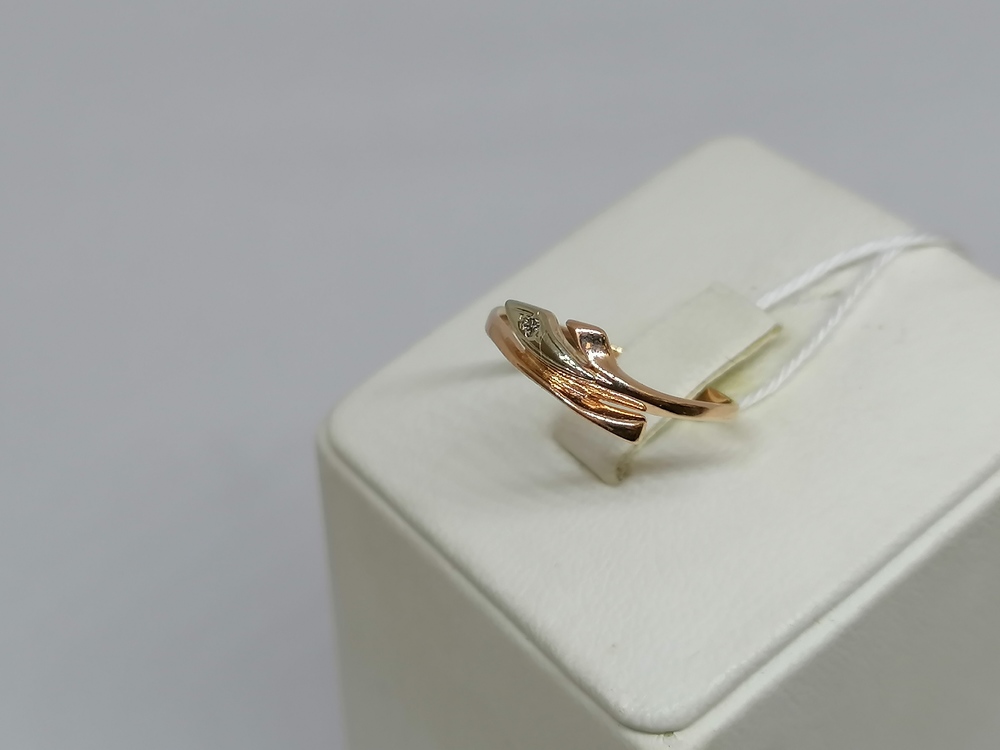 КОЛКМ585 КОЛЬЦО С КАМНЕМ (Au 585)