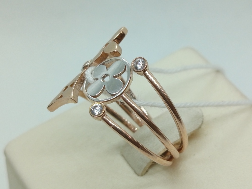 КОЛКМИ585 КОЛЬЦО С КАМНЯМИ (Au 585)