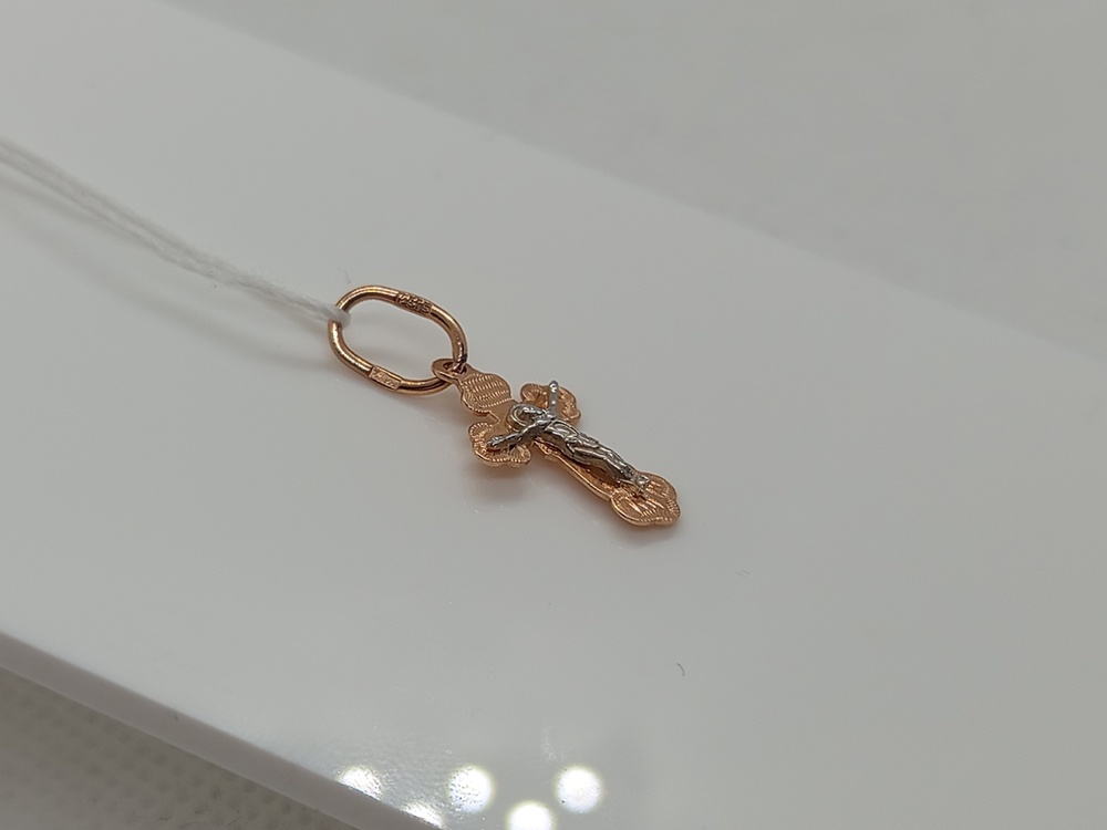 ПОДВЕСКА КРЕСТ без камня (Au 585)