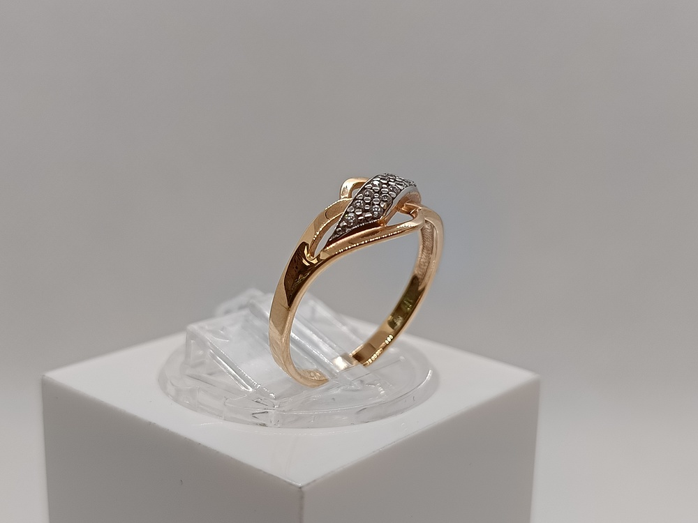 КОЛКМИ585 КОЛЬЦО С КАМНЯМИ (Au 585)