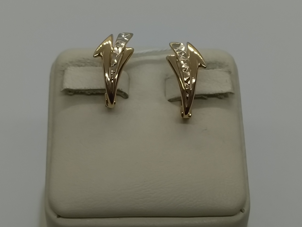 СЕРЬГИ БЕЗ КАМНЯ (Au 585)