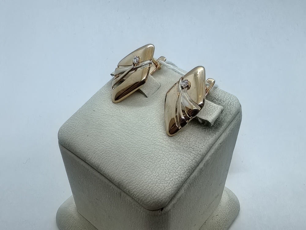 СЕРЬГИ С КАМНЕМ (Au 585)