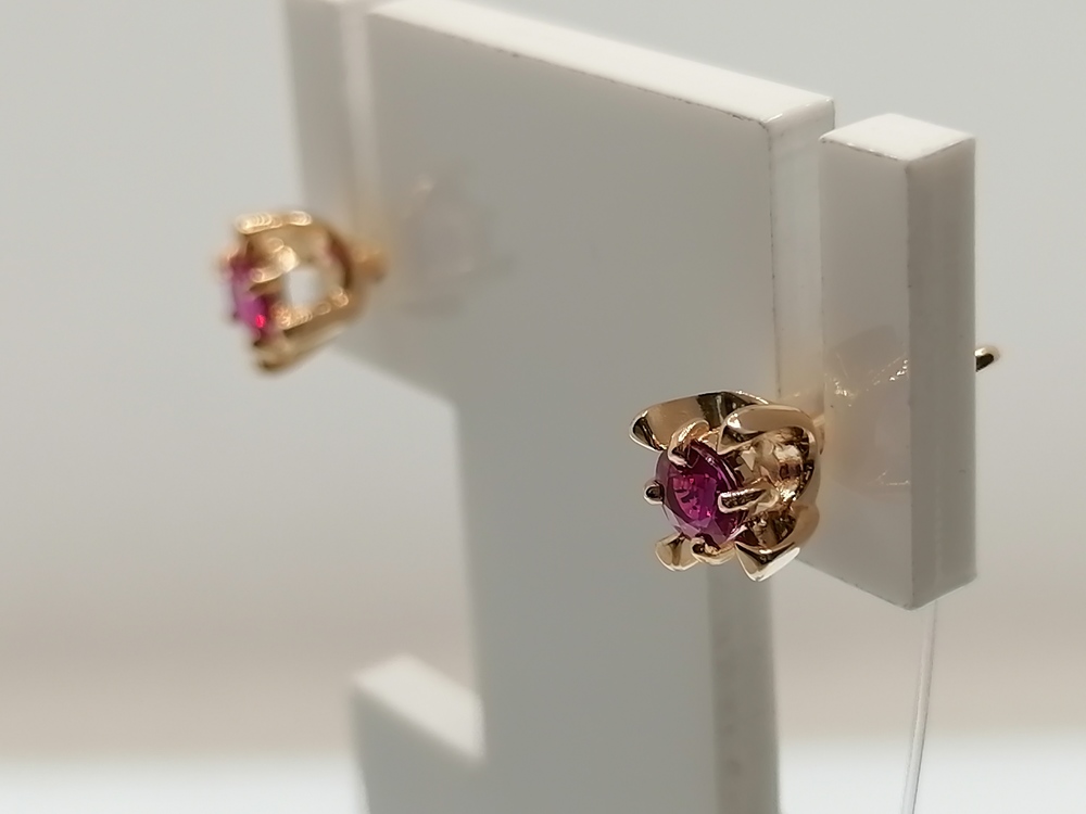 СЕРЬГИ РУБИН (Au 585)