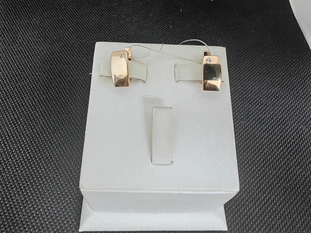 СЕРЬГИ С КАМНЕМ (Au 585)