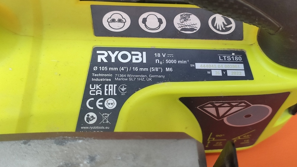Электроплиткорезы Ryobi LTS180M