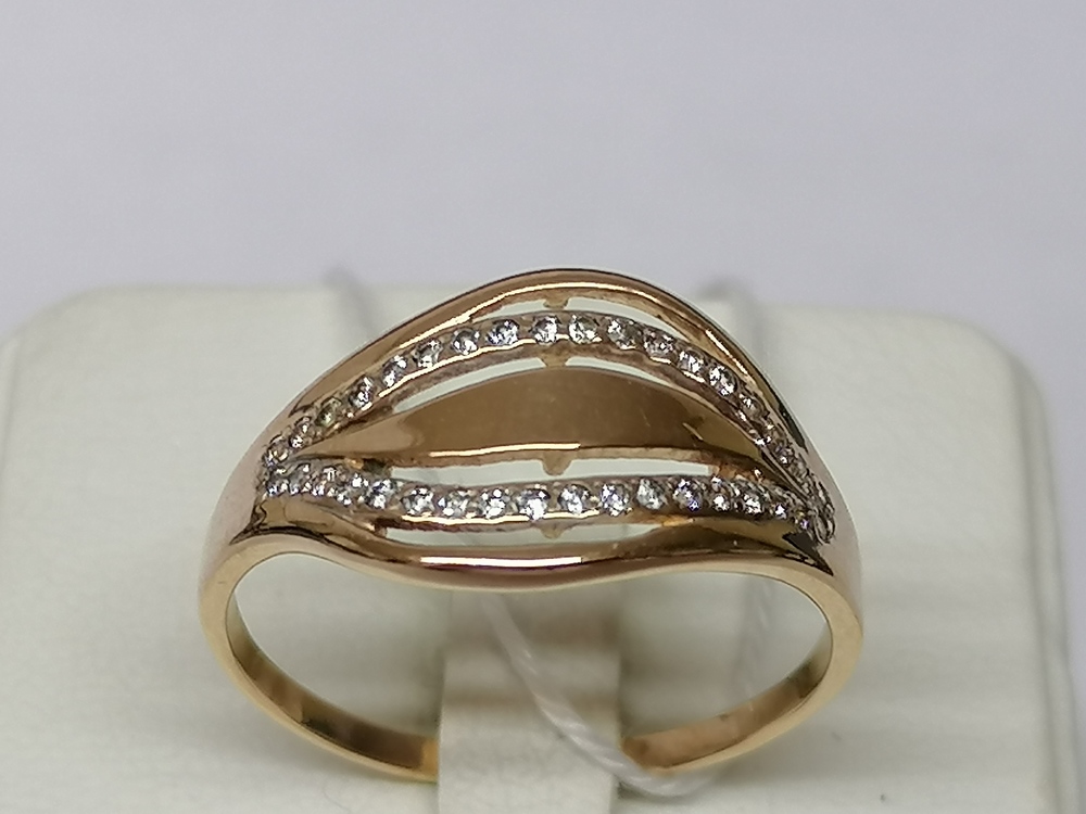 КОЛКМИ585 КОЛЬЦО С КАМНЯМИ (Au 585)