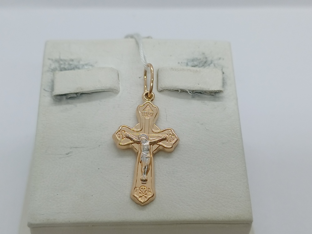 ПОДКБК585 ПОДВЕСКА КРЕСТ БЕЗ КАМНЯ (Au 585)