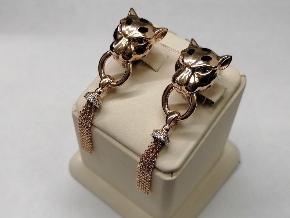 СЕРЬГИ С КАМНЯМИ (Au 585)