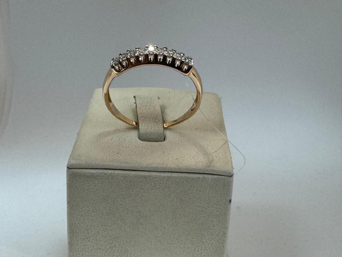 КОЛЬЦО С КАМНЯМИ (Au 585)