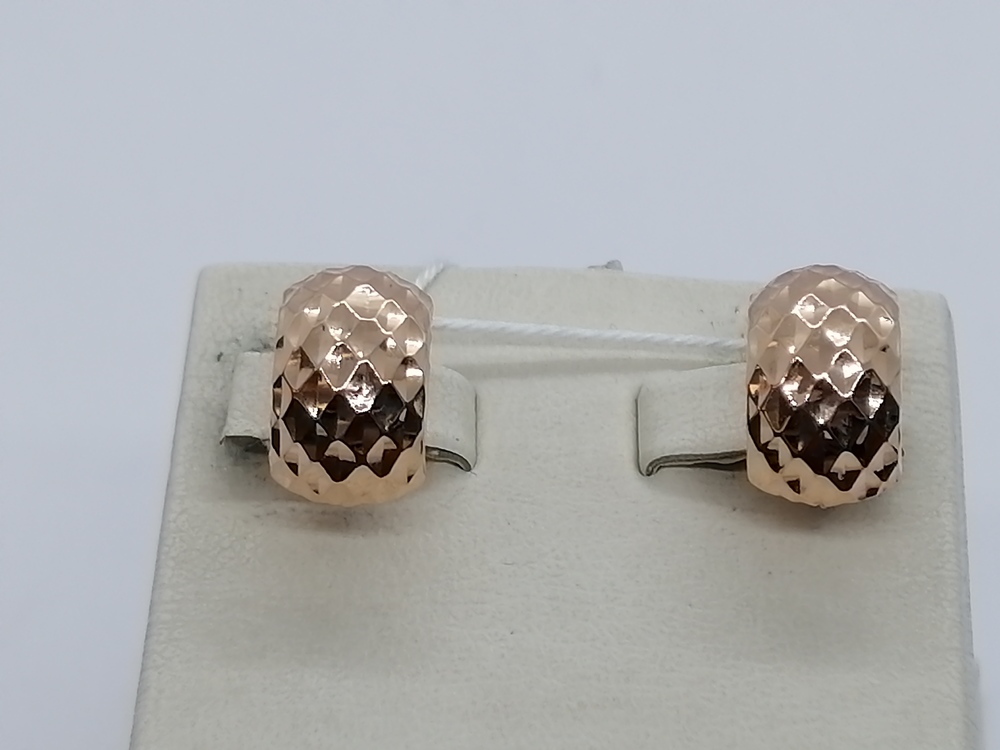 СБКМ585 СЕРЬГИ БЕЗ КАМНЯ (Au 585)
