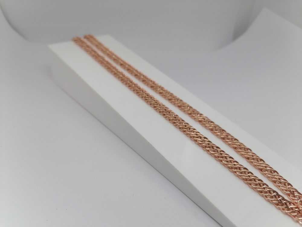 ЦЕПЬ ПУСТОТЕЛАЯ Ромб тройной (Au 585)