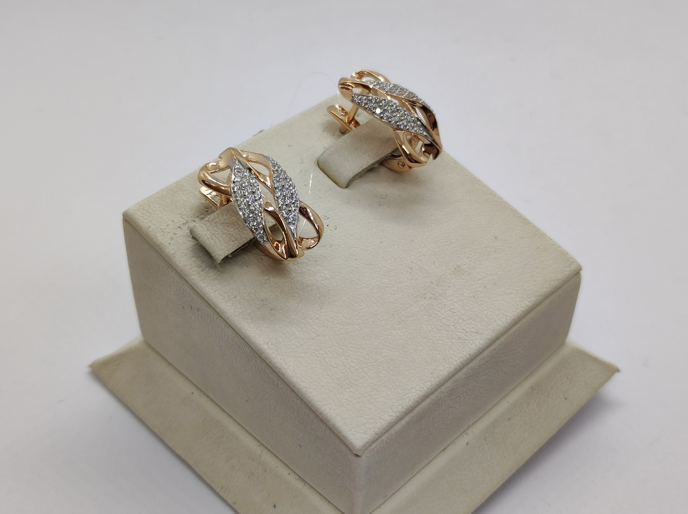 СЕРЬГИ С КАМНЯМИ (Au 585)