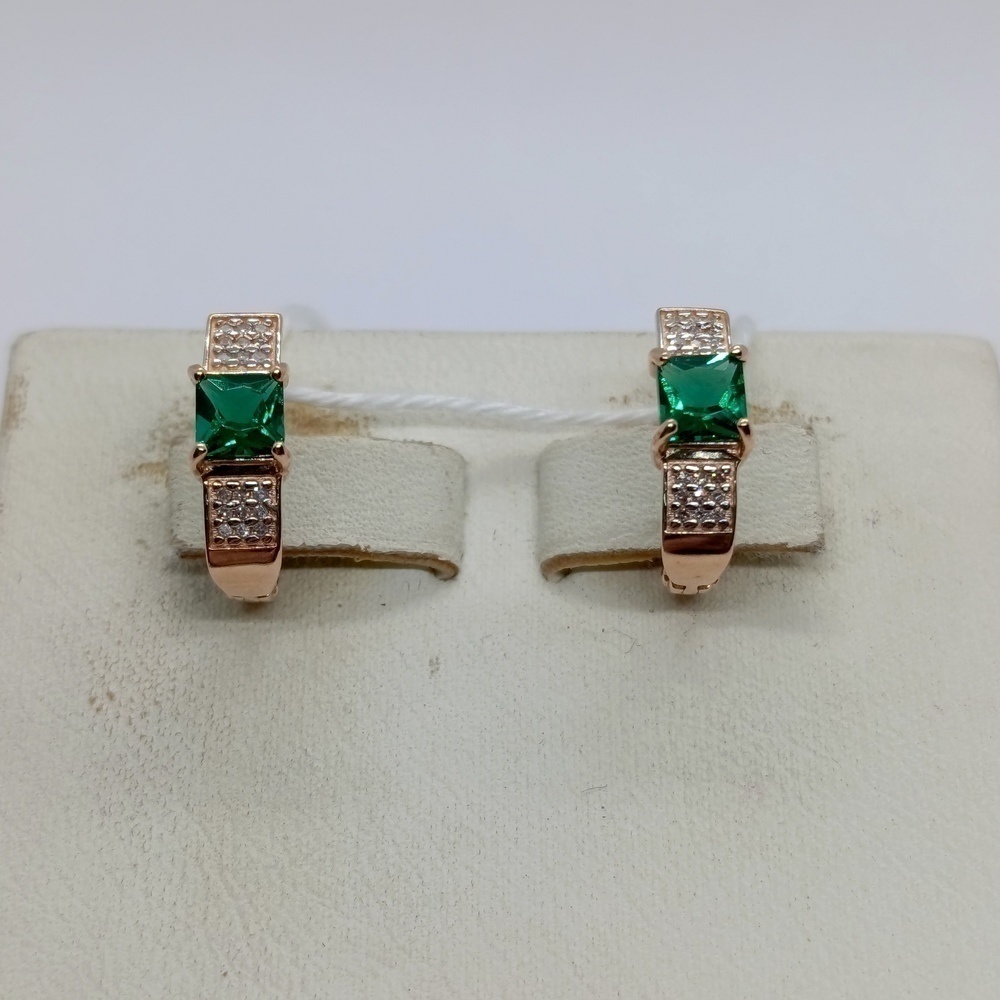 СКМИ585 СЕРЬГИ С КАМНЯМИ (Au 585)