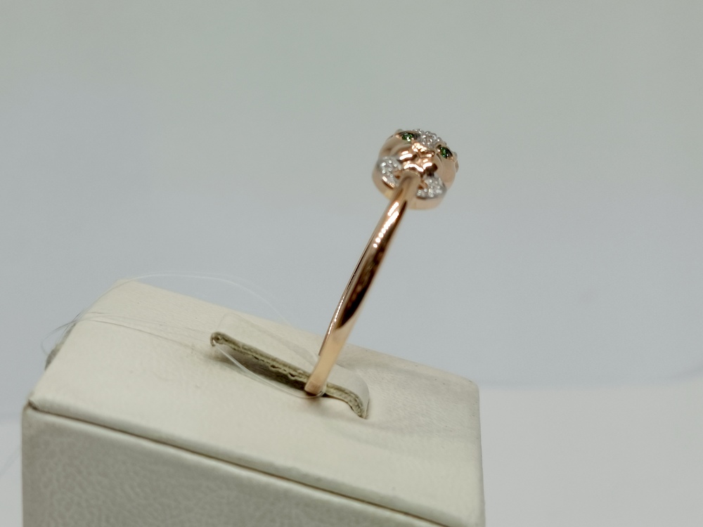 КОЛЬЦО С КАМНЯМИ (Au 585)