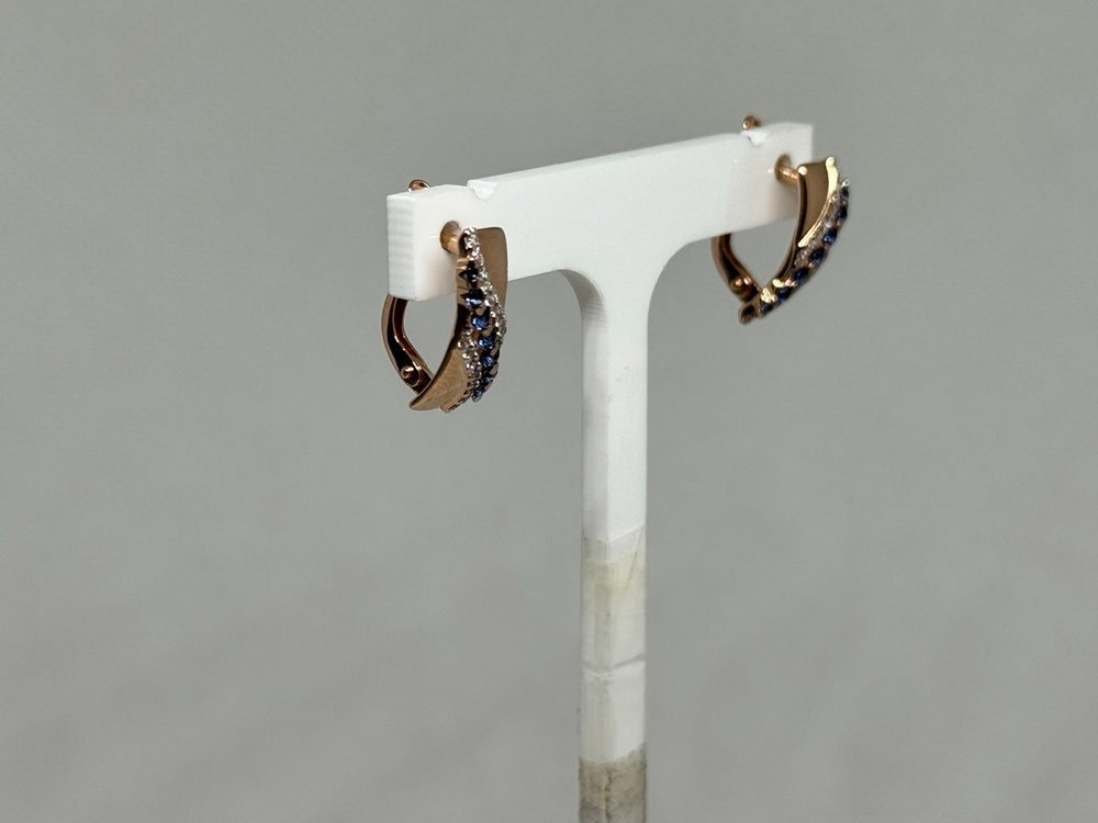 СЕРЬГИ С КАМНЯМИ (Au 585)