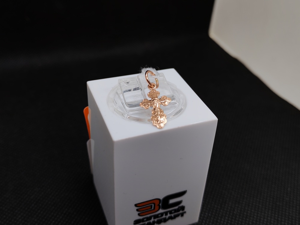 ПОДВЕСКА КРЕСТ БЕЗ КАМНЯ (Au 585)