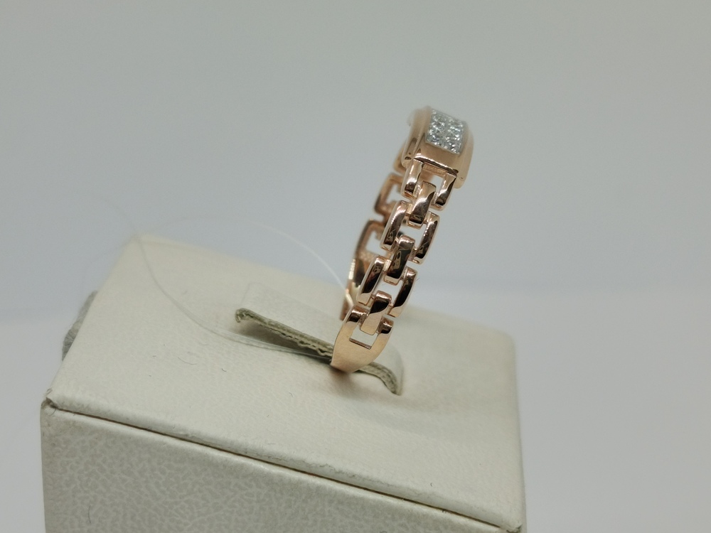 КОЛЬЦО С КАМНЯМИ (Au 585)