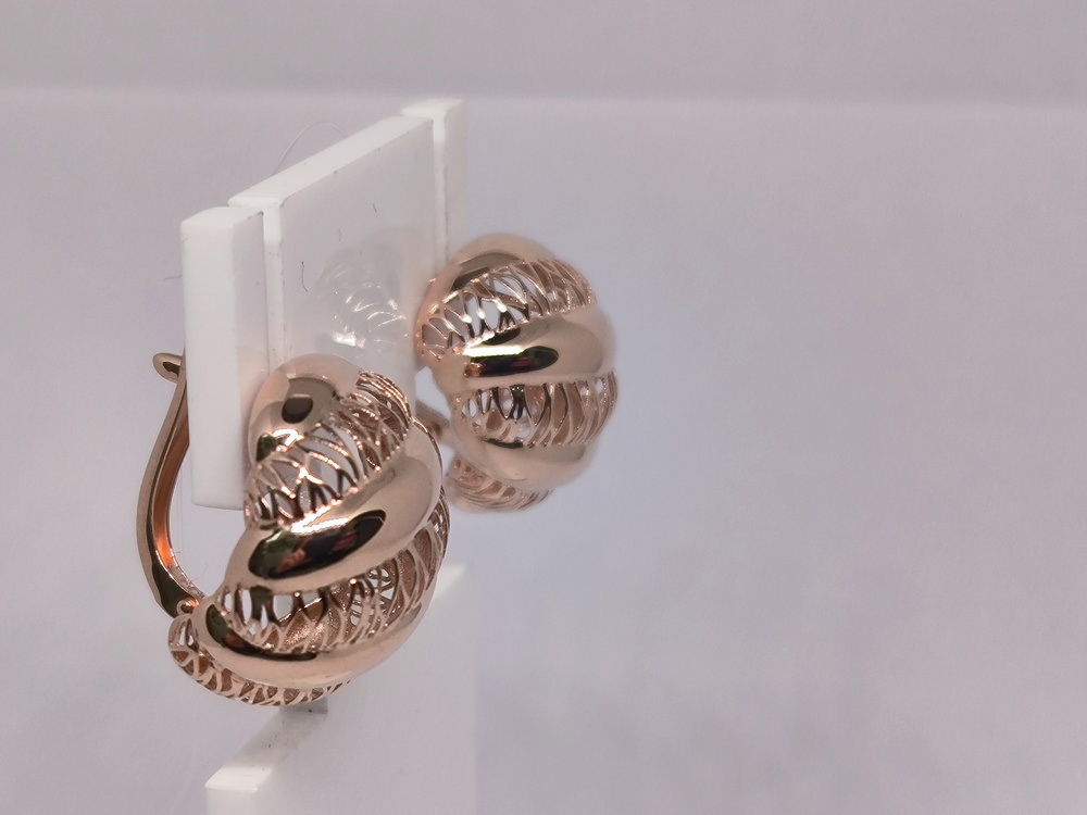 СЕРЬГИ БЕЗ КАМНЯ (Au 585)