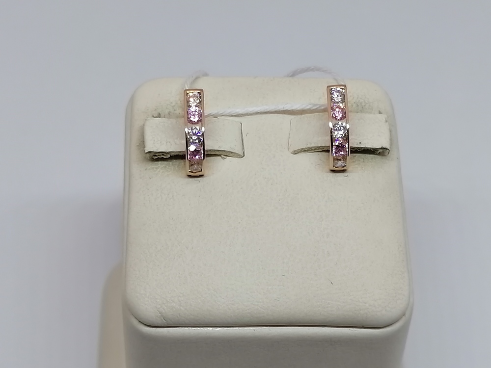 СКМИ585 СЕРЬГИ С КАМНЯМИ (Au 585)
