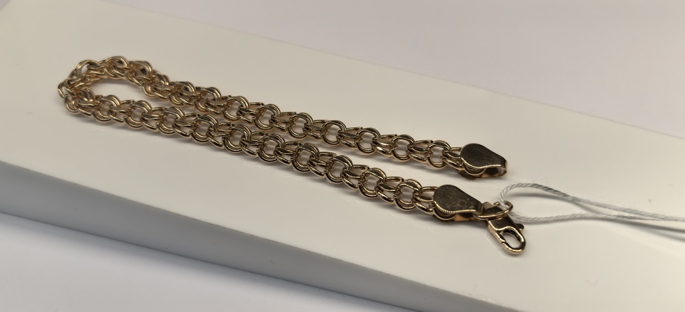 БРАСЛЕТ ПУСТОТЕЛЫЙ Бисмарк Au 585